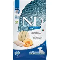 Farmina N&D OCEAN DOG, alimento para cachorros de raza pequeña, sabor bacalao, calabaza y melón, 2,5 kg
