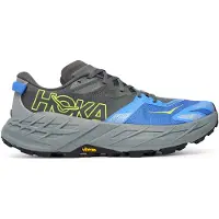 Hoka One One - Zapatillas de trail - Speedgoat 7 M Outer Orbit/Virtual Blue - Talla 40 2/3 - Gris