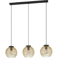 Eglo 900167, con 3 bombillas, casquillo E27, grado de protección IP20, color negro, detalles dorados