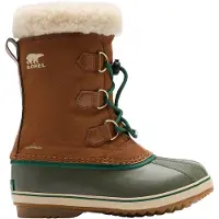 Sorel - Apreski - Little Kids Yoot Pac Nylon WP Velvet Tan Stone Green de Nylon - Talla Infantil 30 - Marrón
