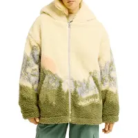 Billabong - Marcas - Fun Call Sherpa Oversize Jacket Black para Mujer - Talla L/XL - Beige