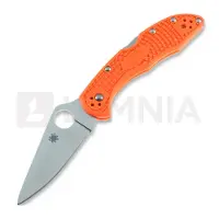 Spyderco Navaja Delica 4, FRN, Flat Ground, naranja