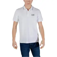 Giorgio Armani para hombre. 8NPF16_PJVUZ Polo Casual blanco (XL), Algodón, Manga corta, outlet 2026.