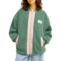 Billabong - Marcas - College Picture Sherpa Vest Stormy Seas para Mujer - Talla S/M - Verde