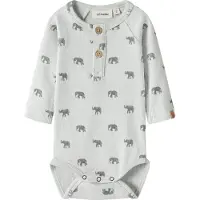 Name it Pijama entero/body 'NBMLAVO' gris / gris claro