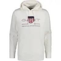 Gant para hombre. 2047082 Sudadera con capucha Archive Shield blanco (5XL), Casual, Algodón, Manga larga, outlet 2026.