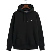 Gant para hombre. 2007058 Sudadera con capucha escudo negro (L), Casual, Algodón, Manga larga, outlet 2026.