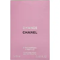 Chanel Eau De Toilette Chance 3 X 20ml (3 X Refill)