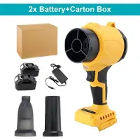 StarTech.com Soplador de hojas turbo - Motor turbo H28 - Motor sin escobillas - 300.000 RPM - Velocidad del aire de 400 m/s - 4000 W - Incluye 2 baterías - Compatible con 21 V