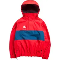 Burton - Chaquetas de esquí - M 80'S Powershell 3L Jacket Performer Red Selvedge Blue - Talla L - Rojo