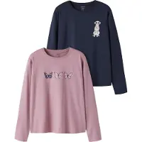 Name it Camiseta 'NKFVEEN' navy / malva / blanco