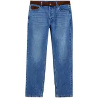 Desigual , Pantalón Vaquero Combinado, Hombre, Algodon, Azul, 38