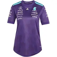 Adidas adidasCAMISETA DE PILOTO FLOR DE VANDA MERCEDES - AMG PETRONAS FORMULA 1 TEAM S Dark Purple Mujer