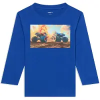 Name it Camiseta 'NMMVOTO' azul / azul claro / marrón