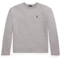 Ralph Lauren para mujer. 211967105003 Camiseta de punto jersey de algodón gris (XS), Casual, Manga larga, outlet 2026