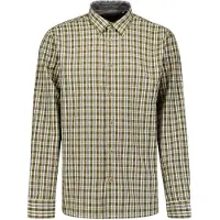 No-excess Camisa ecru / gris basalto / kiwi