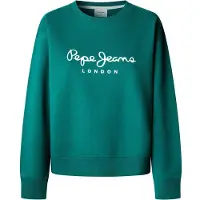 Pepe Jeans Sudadera 'Baddy' petróleo / blanco