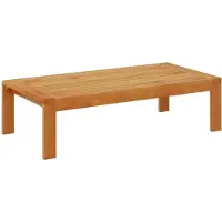 vidaXL : Mesa de jardín de 100x50x27 cm, hecha de madera de acacia maciza