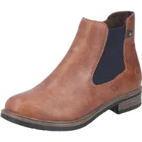 Rieker Botas Chelsea cognac / negro
