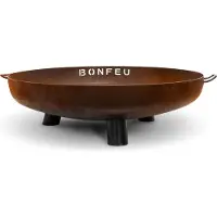 Bonfeu Pebetero de leña BonBowl Plus 100 cm acero corten
