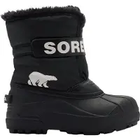 Sorel - Apreski - Little Kids Snow Commander Black Sea Salt - Talla Infantil 34 - Negro