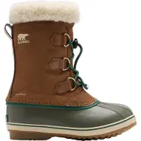 Sorel - Apreski - Big Kids Yoot Pac Nylon WP Velvet Tan Stone Green de Nylon - Talla Infantil 39 - Marrón