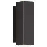 FISCHER&HONSEL GMBH Aplique de pared LED Carlo, forma cuadrada, arriba/abajo negro
