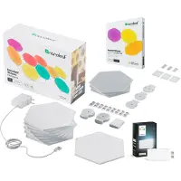 Philips Hue Wall Panel Hexagon Starter Set (12 Panels) + Wall Light Module
