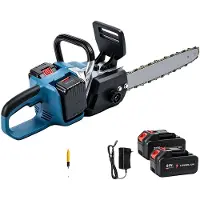 OEM Sierra de cadena eléctrica, 2000W de potencia, espada de 45 cm, velocidad de la cadena de 12 m/s, lubricación automática, motor sin escobillas