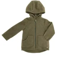 Maximo - Kid's Jersey Fleece Jacke m. Kapuze - Chaqueta sport size 134/140, oliva