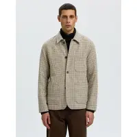 Selected Mezcla De Lana Blazer Hombres Gris XXL