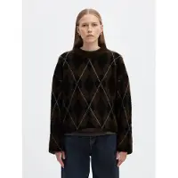 Selected Jersey Lulu Brushed Argyle
