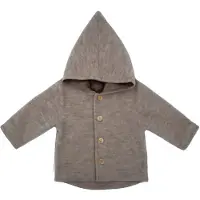 Maximo - Baby's Jersey Fleece Jacke m. Kapuze - Chaqueta sport size 62/68, gris/marrón