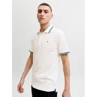 Jack & Jones Camiseta 'JJEPaulos' navy / jade / offwhite