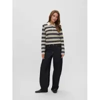 Vero Moda Top 'VMTHEA' beige / negro