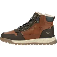 Mustang Botas con cordones marino / cognac / marrón oscuro