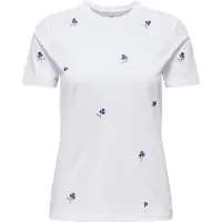 ONLY Camiseta 'ONLKetty' azul / verde / verde pastel / blanco lana