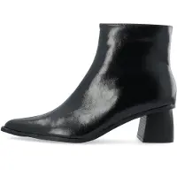 Bianco Bialeonora Afilada Botas De Caña Baja Negro 41
