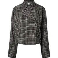 Y.A.S Blusa 'YASTulva' crema / gris oscuro / negro