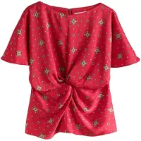 Next Blusa verde claro / rojo / negro / blanco