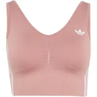 Adidas Originals adidasSUJETADOR SIN COPAS NI COSTURAS ESSENTIALS 3 STRIPES M Warm Clay Mujer