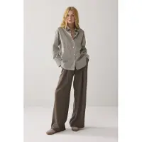 Summum Woman Blouse Big Flower Cotton Dark Camo Talla: 40 | Camisas Outlet | Mujer | Marrón