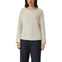 s.Oliver Sweatshirts Ecru Talla: 36 | Manga Larga Outlet | Mujer | Marrón