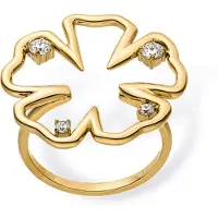 Purelei Jewelry Box Hibiscus Ring Gold Talla: S/M | Anillos Outlet | Mujer | Amarillo