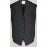 Summum Woman Gilet Pinstripe Anthracite Talla: 40 | Chaquetas Outlet | Mujer