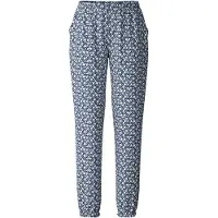 Calida Pantalón de pijama azul claro / azul oscuro / blanco