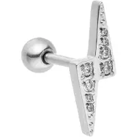 Purelei Flash Piercing Silver Talla: OS | Pendientes Outlet | Mujer | Gris