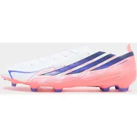 Adidas adidasBota de fútbol F50 Hyperfast League césped natural seco 40 2/3 Cloud White / Solar Purple / Solar Turbo Unisex