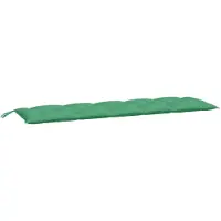 vidaXL Cojín para banco de jardín, color verde, 180x50x7 cm, tejido Oxford
