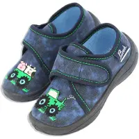 Beck Zapatillas de casa 'Little Farm' azul / azul oscuro / verde claro